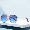 Fashion Sunglasses Women Brand Designer Polygon Ocean Lens Sunglasses Men Vintage Sun Glasses Hexagon